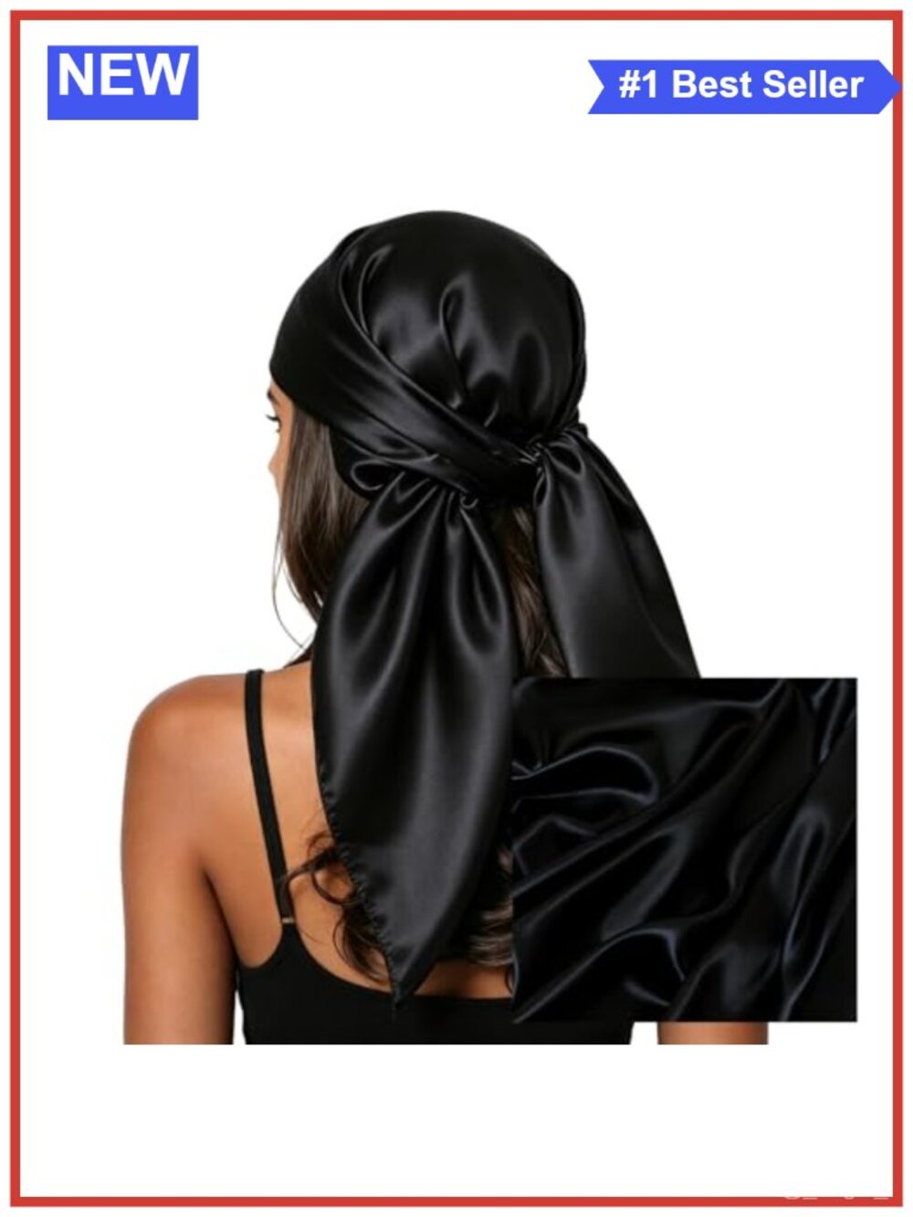 Satin Head Scarf Square Hair Wrap Sleeping Bandana for Women
